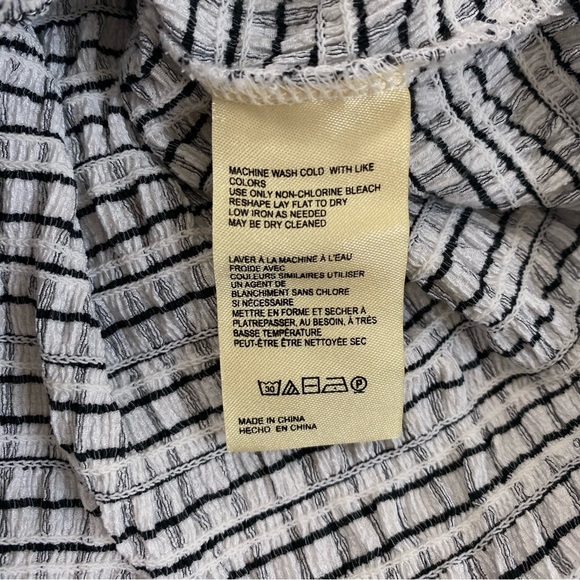 MAEVE BY ANTHROPOLOGY Crinkle Gingham Smoked Crop Top - Picture 7 of 7